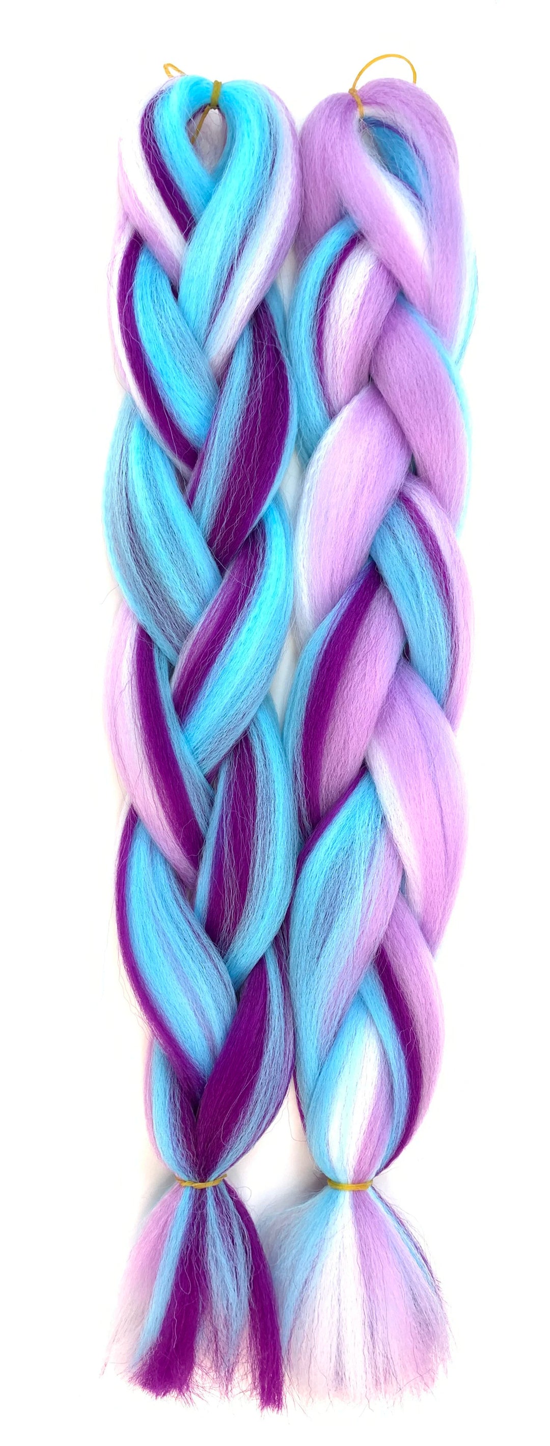 Mixed Color Jumbo Braiding Hair 24 Inch – Pre-Stretched Synthetic Extensions for Long Braids