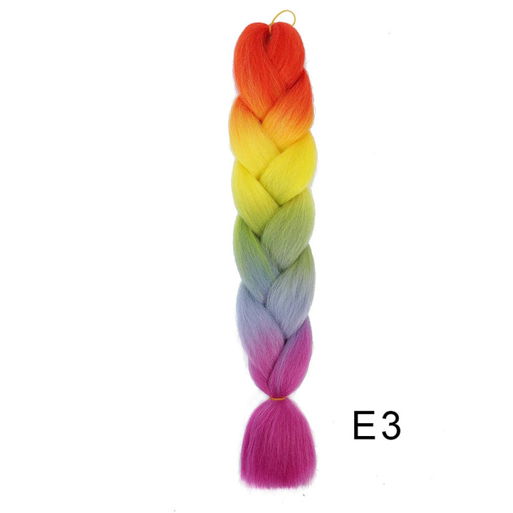 New Colors Synthetic Glowing Ombre Jumbo Twist Braiding Hair – Kanekalon Hair Extensions for Women