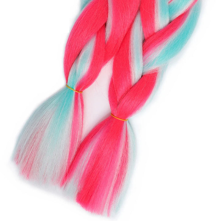 24 Inch Jumbo Braiding Hair – 100g Synthetic Ombre Multi-Color Braids Extension 454