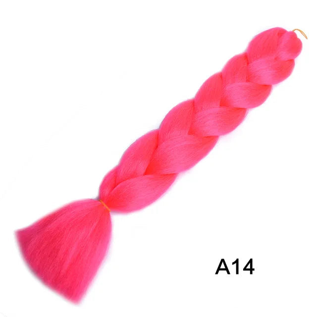 New Colors Synthetic Glowing Ombre Jumbo Twist Braiding Hair – Kanekalon Hair Extensions for Women