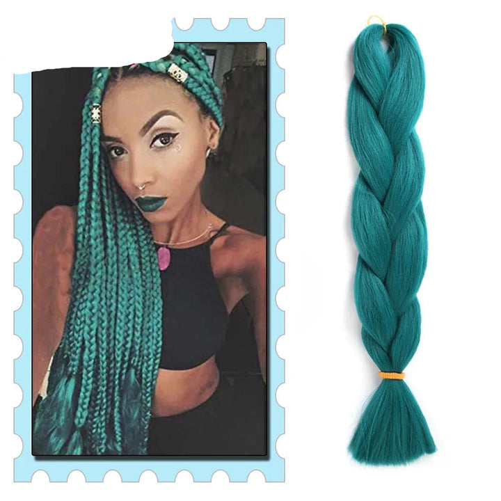 Synthetic Braiding Hair 24 Inch – Kanekalon Ombre Pre-Stretched Jumbo Braids