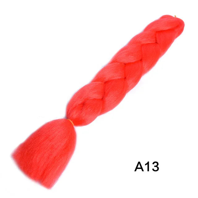 New Colors Synthetic Glowing Ombre Jumbo Twist Braiding Hair – Kanekalon Hair Extensions for Women
