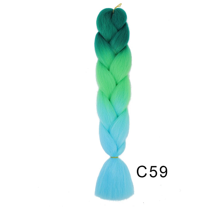 New Colors Synthetic Glowing Ombre Jumbo Twist Braiding Hair – Kanekalon Hair Extensions for Women