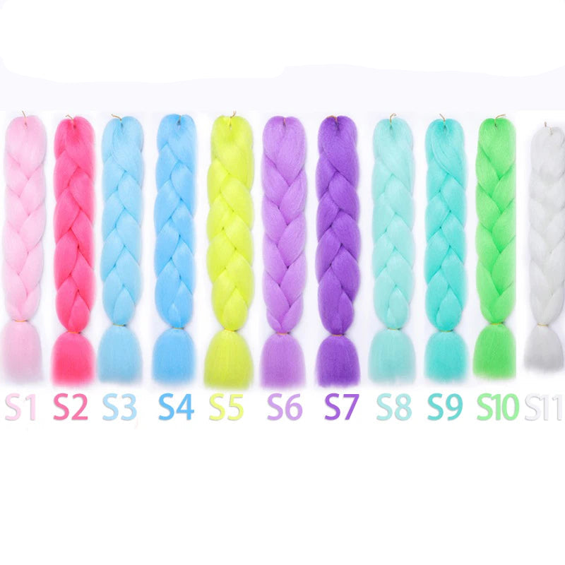 Synthetic 24 Inch 100g Ombre Jumbo Braiding Hair – Kanekalon Twist Extensions