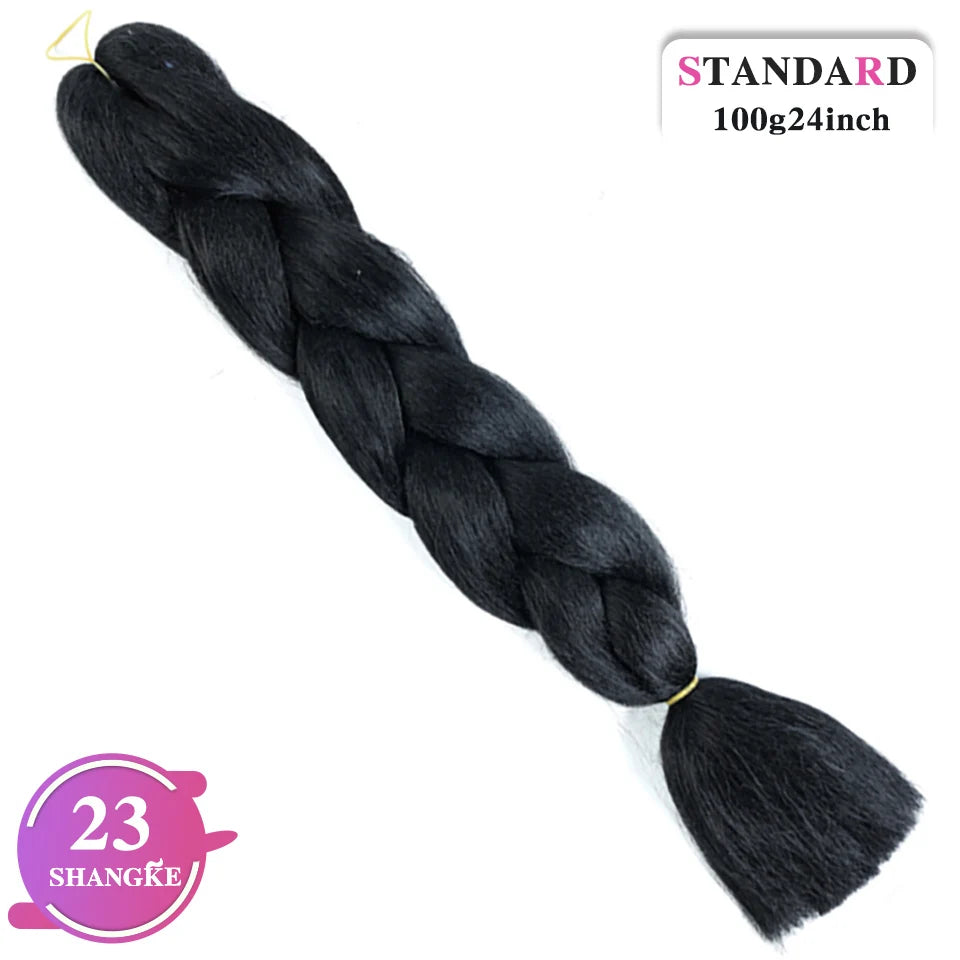 24 Inch Rainbow Weaving Hair Extensions – Synthetic Professional Color Weave Hair 55