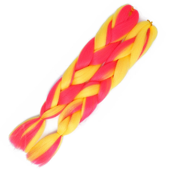 24 Inch Jumbo Braiding Hair – 100g Synthetic Ombre Multi-Color Braids Extension 454