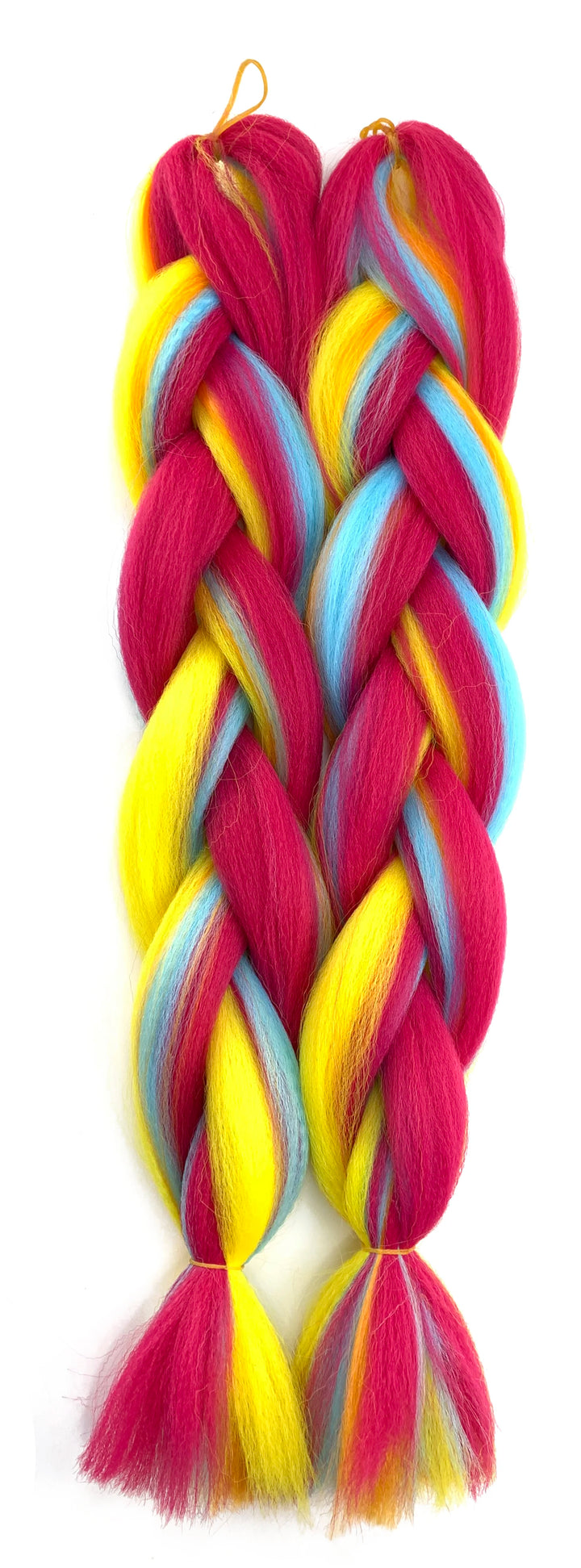 Mixed Color Jumbo Braiding Hair 24 Inch – Pre-Stretched Synthetic Extensions for Long Braids