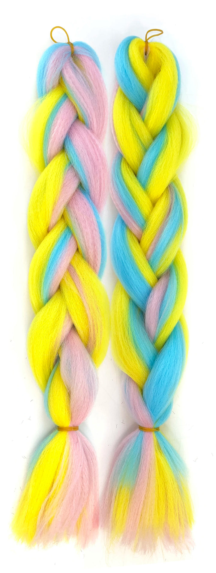 Mixed Color Jumbo Braiding Hair 24 Inch – Pre-Stretched Synthetic Extensions for Long Braids