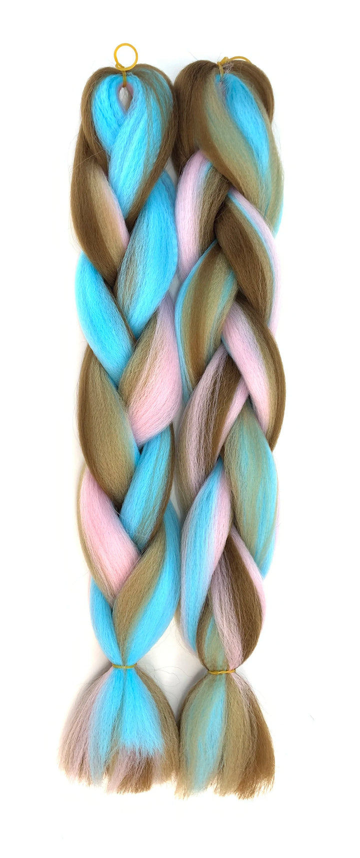 Mixed Color Jumbo Braiding Hair 24 Inch – Pre-Stretched Synthetic Extensions for Long Braids