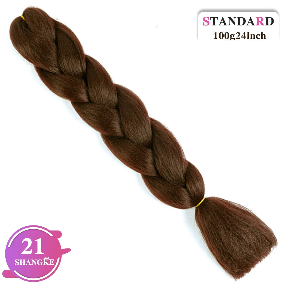 24 Inch Rainbow Weaving Hair Extensions – Synthetic Professional Color Weave Hair 55