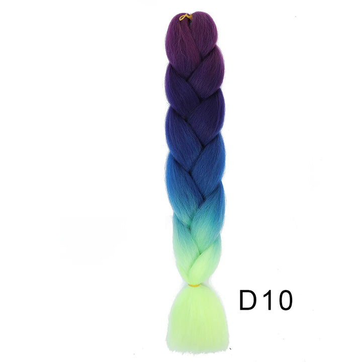 New Colors Synthetic Glowing Ombre Jumbo Twist Braiding Hair – Kanekalon Hair Extensions for Women