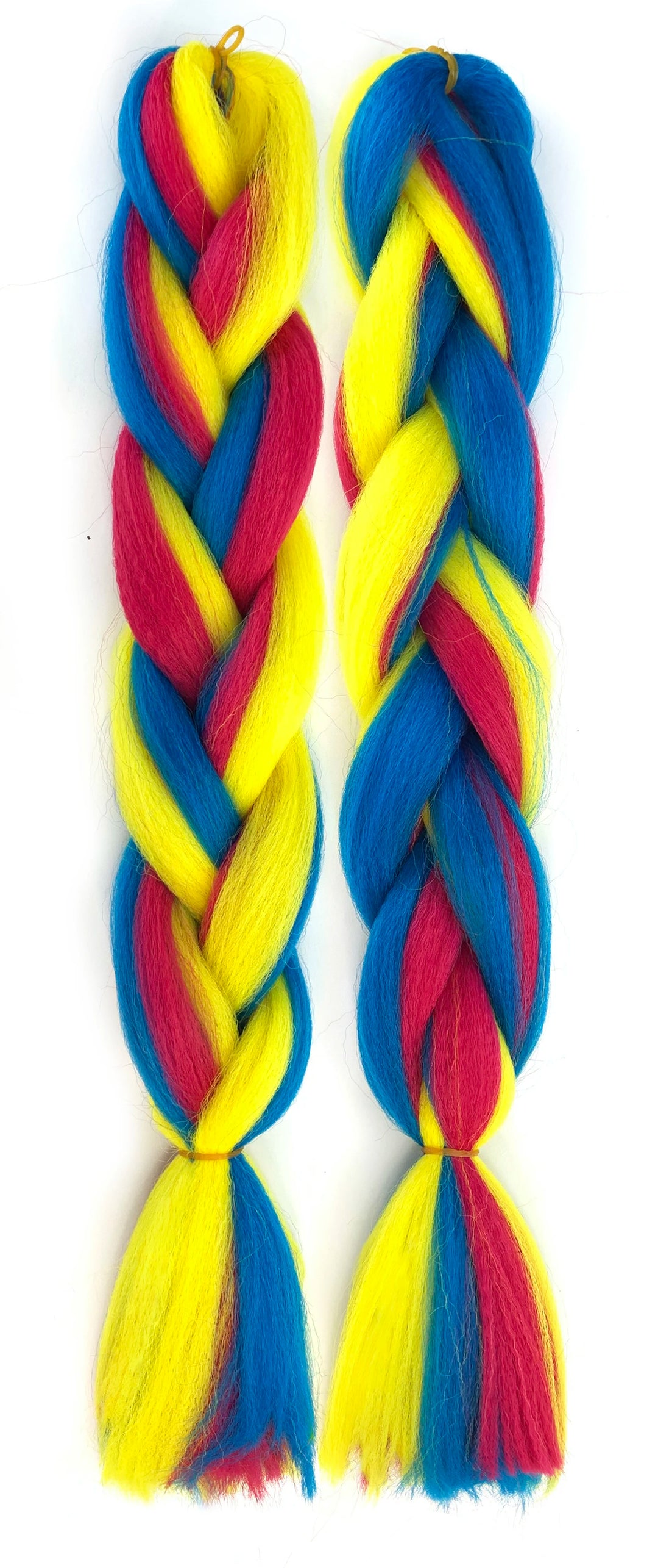 Mixed Color Jumbo Braiding Hair 24 Inch – Pre-Stretched Synthetic Extensions for Long Braids