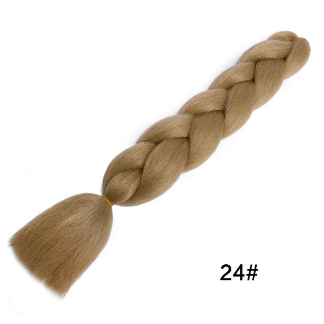 New Colors Synthetic Glowing Ombre Jumbo Twist Braiding Hair – Kanekalon Hair Extensions for Women