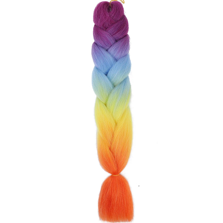 24 Inch Jumbo Braids Extensions – Synthetic Afro Ombre Kanekalon Braiding Hair for Children 22