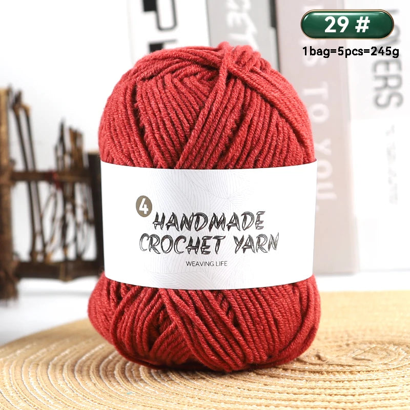 High-Quality 4-Ply Acrylic Yarn – Soft & Lightweight Knitting Yarn for Sweaters, Scarves, Coats, Gloves & DIY Crafts