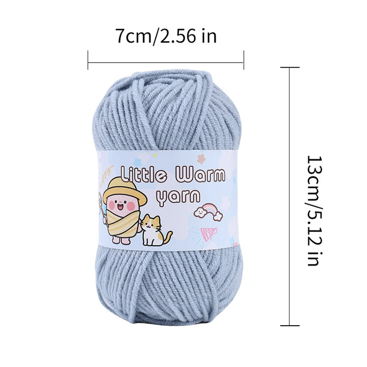 300g Medium-Thick Soft Yarn – DIY Hand-Knitting Yarn Balls for Sweaters, Hats & Crafts (6 Pieces / Pack)