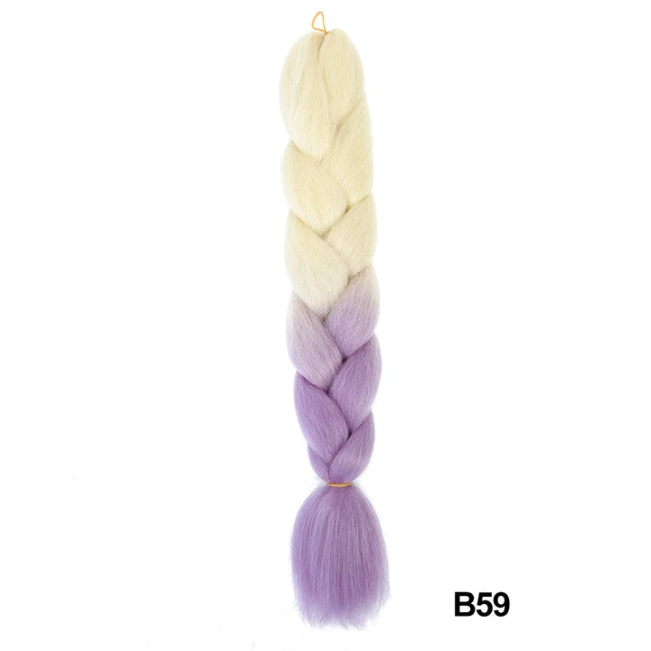 Synthetic 24 Inch 100g Ombre Jumbo Braiding Hair – Kanekalon Twist Extensions