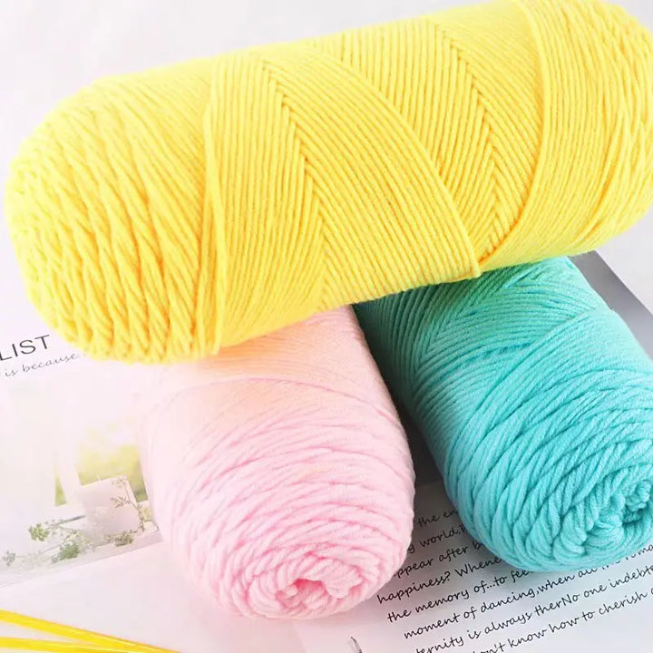200g Soft Medium-Thick Yarn – Cozy Hand-Knitting Yarn for Sweaters, Scarves, Hats & DIY Crafts