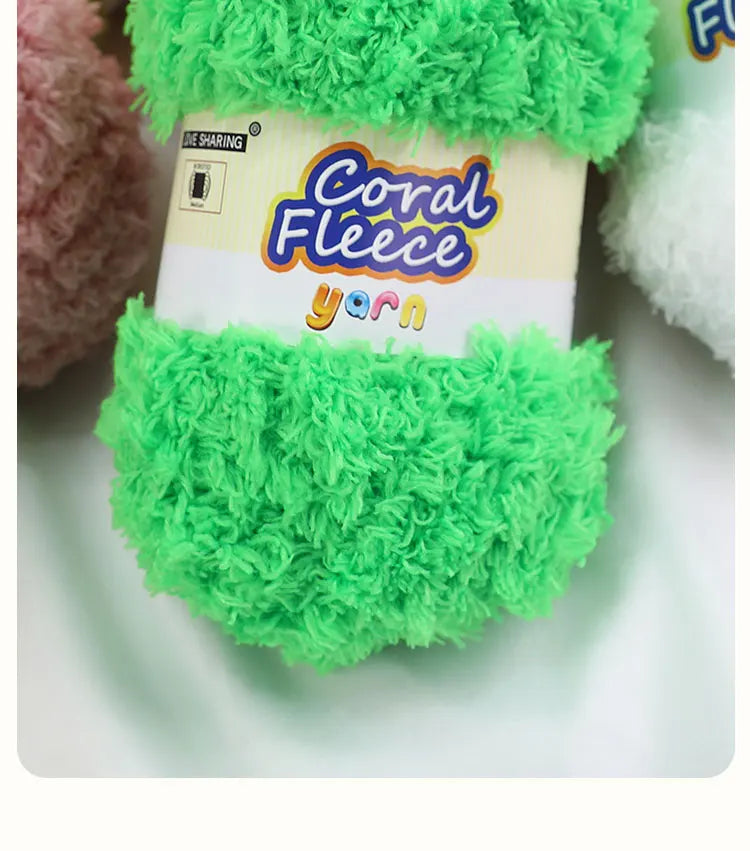 Soft Coral Yarn – Fluffy, Skin-Friendly Knitting Yarn for Sweaters, Scarves & DIY Winter Wearables
