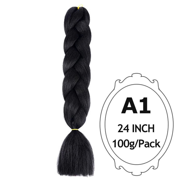 Synthetic Braiding Hair Extensions – Ombre Jumbo Braid Hair for Women, Wholesale DIY Hairstyle (Pink, Purple, Yellow)