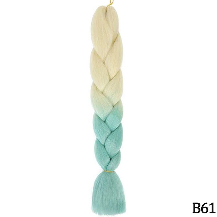 24” Synthetic Yaki Braids – Kanekalon Ombre Jumbo Braiding Hair Extensions 22