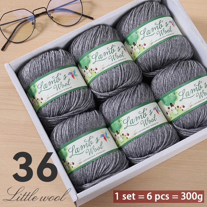 Very Soft Lamb Wool Yarn – Medium-Thick High-Quality Wool for Knitting Sweaters, Scarves & Accessories