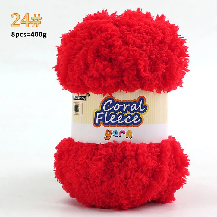 Soft Coral Yarn – Fluffy, Skin-Friendly Knitting Yarn for Sweaters, Scarves & DIY Winter Wearables
