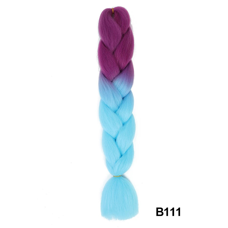 Synthetic 24 Inch 100g Ombre Jumbo Braiding Hair – Kanekalon Twist Extensions