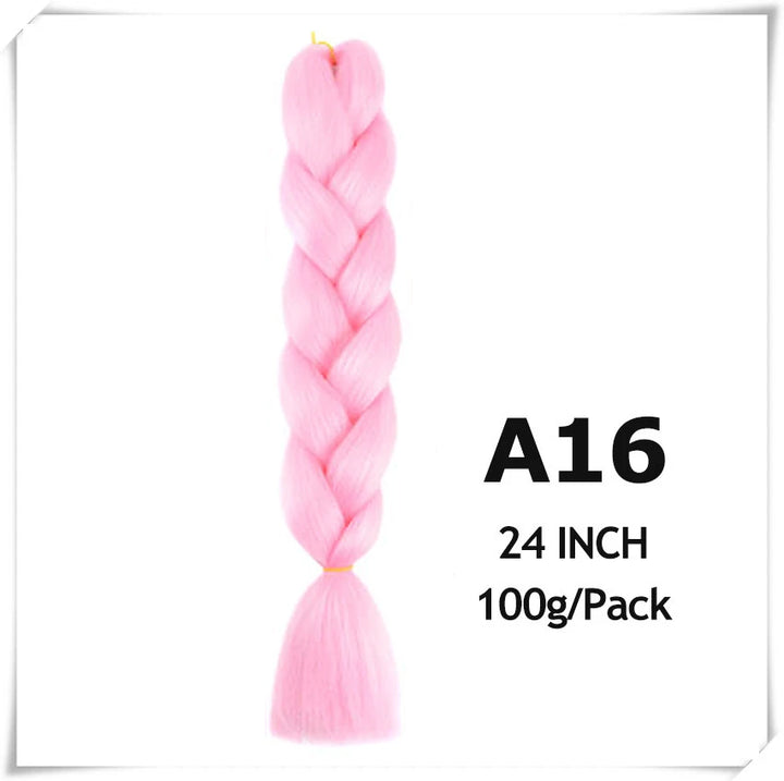 Pre-Stretched Jumbo Braiding Hair – 24 Inch Ombre Purple Synthetic Crochet Extensions for Women