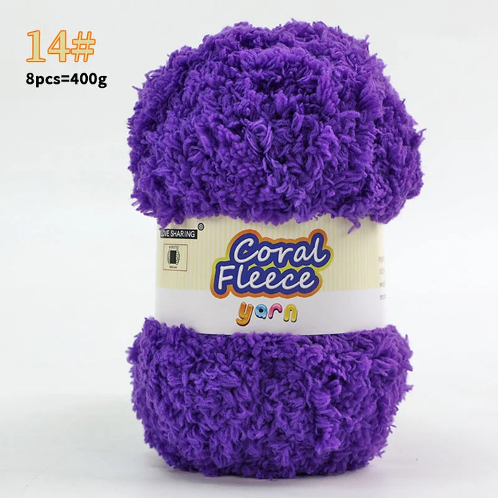 Soft Coral Yarn – Fluffy, Skin-Friendly Knitting Yarn for Sweaters, Scarves & DIY Winter Wearables