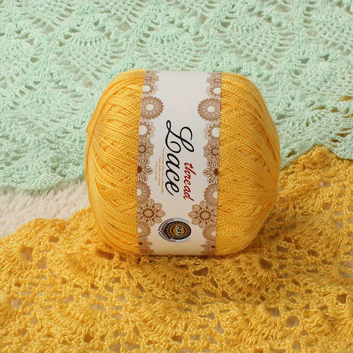 200g No. 8 Pearl Lace Yarn (4 Skeins) – Fine Crochet & Knitting Yarn for Shawls, Summer Sweaters, Scarves & Hats