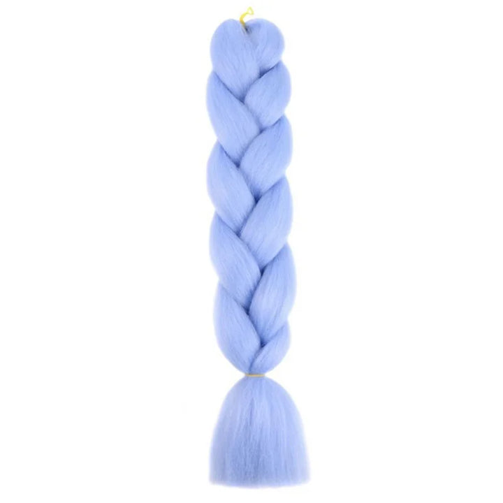 24 Inch Synthetic Jumbo Braiding Hair – Yaki Straight Box Braid Extensions for Dreadlocks & Twists