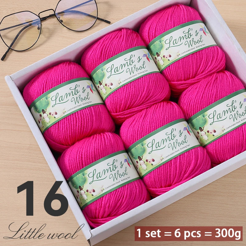 Very Soft Lamb Wool Yarn – Medium-Thick High-Quality Wool for Knitting Sweaters, Scarves & Accessories