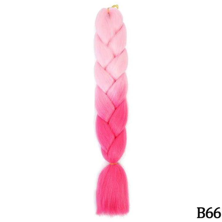 24” Synthetic Yaki Braids – Kanekalon Ombre Jumbo Braiding Hair Extensions 22