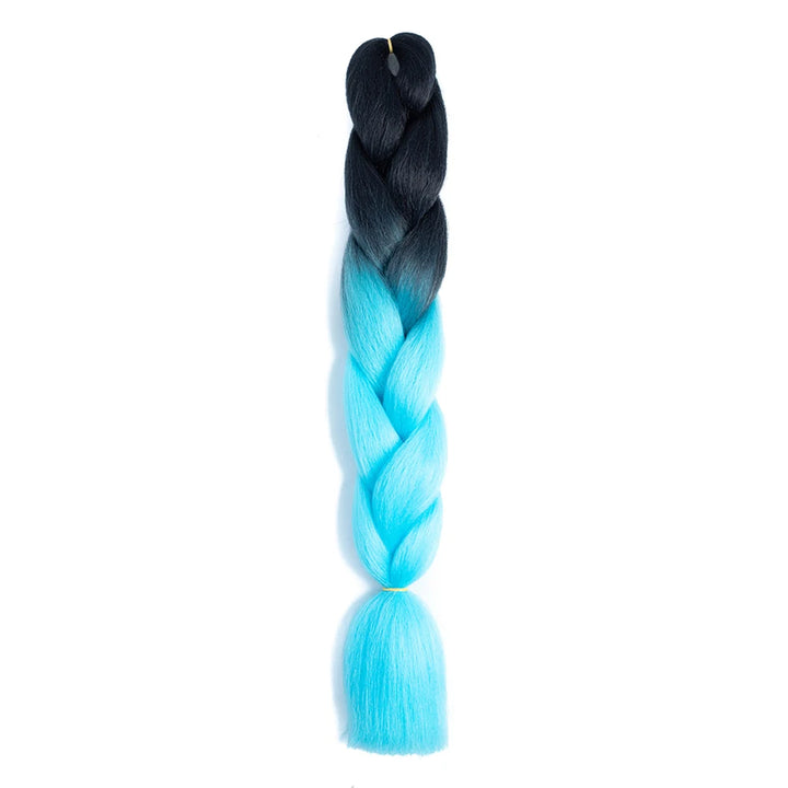 24 Inch Jumbo Braids Extensions – Synthetic Afro Ombre Kanekalon Hair for Children