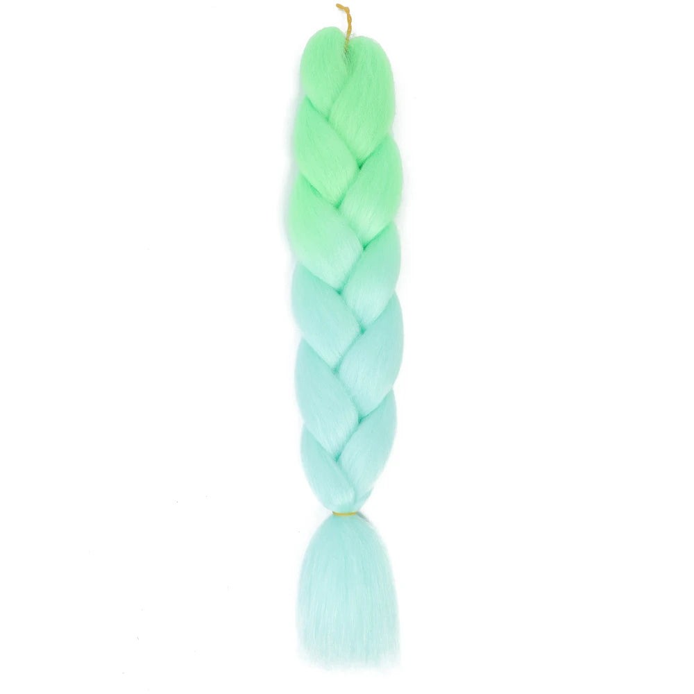 24 Inch Jumbo Braids Extensions – Synthetic Afro Ombre Kanekalon Hair for Children