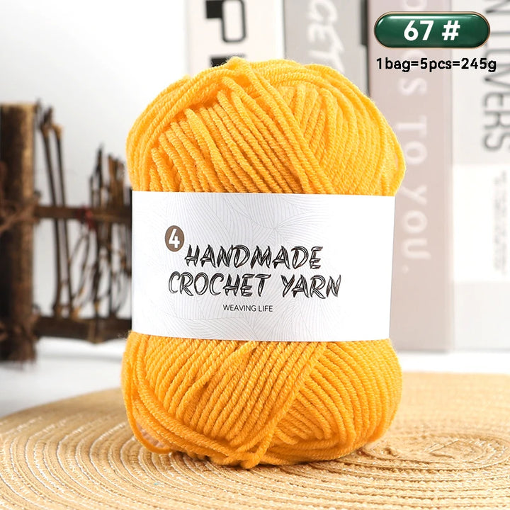 High-Quality 4-Ply Acrylic Yarn – Soft & Lightweight Knitting Yarn for Sweaters, Scarves, Coats, Gloves & DIY Crafts