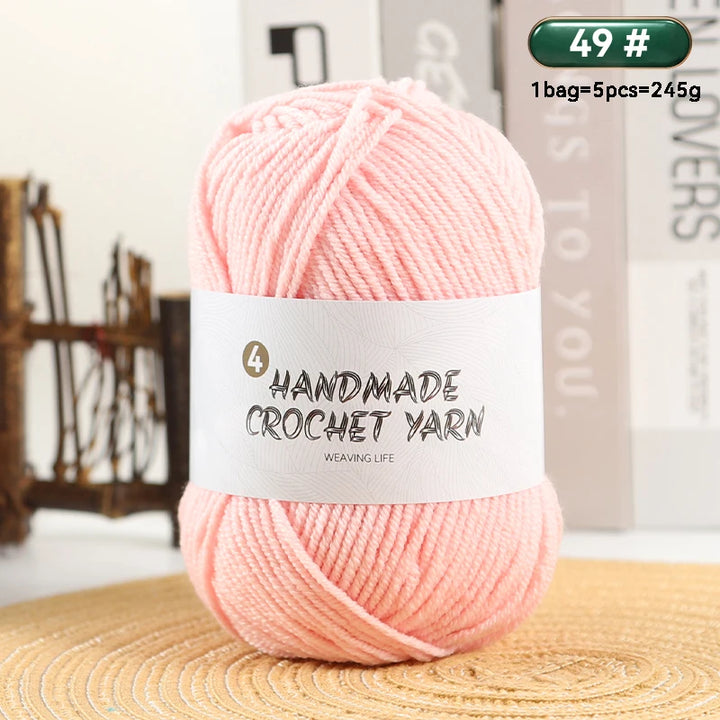 High-Quality 4-Ply Acrylic Yarn – Soft & Lightweight Knitting Yarn for Sweaters, Scarves, Coats, Gloves & DIY Crafts