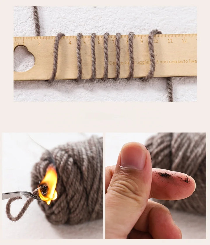 600g Thick Alpaca Wool Yarn Set (2 Pieces) – Premium Knitting Yarn for Sweaters, Scarves, Hats & DIY Crafts