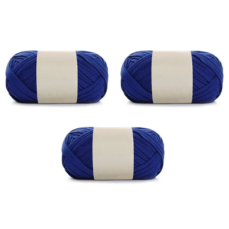 3PC 300g Thick Fabric Yarn – Soft Colored DIY Yarn for Carpets, Bags, Toys & Slippers