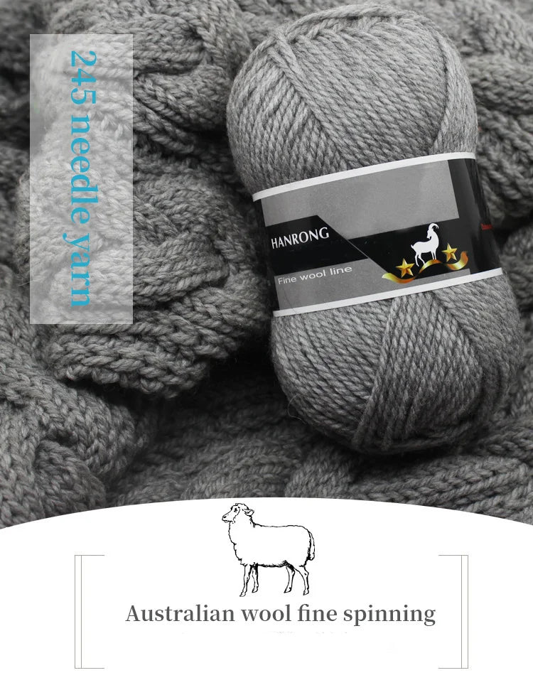 400g Thick Alpaca Wool Yarn – Chunky Knitting Yarn for Sweaters, Scarves, Hats & Coats (4 Skeins Pack)