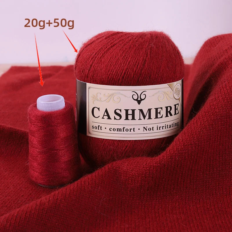 Cashmere Yarn for Hand Knitting – Soft Luxury Yarn for Sweaters, Woolen Garments & Handmade Crafts