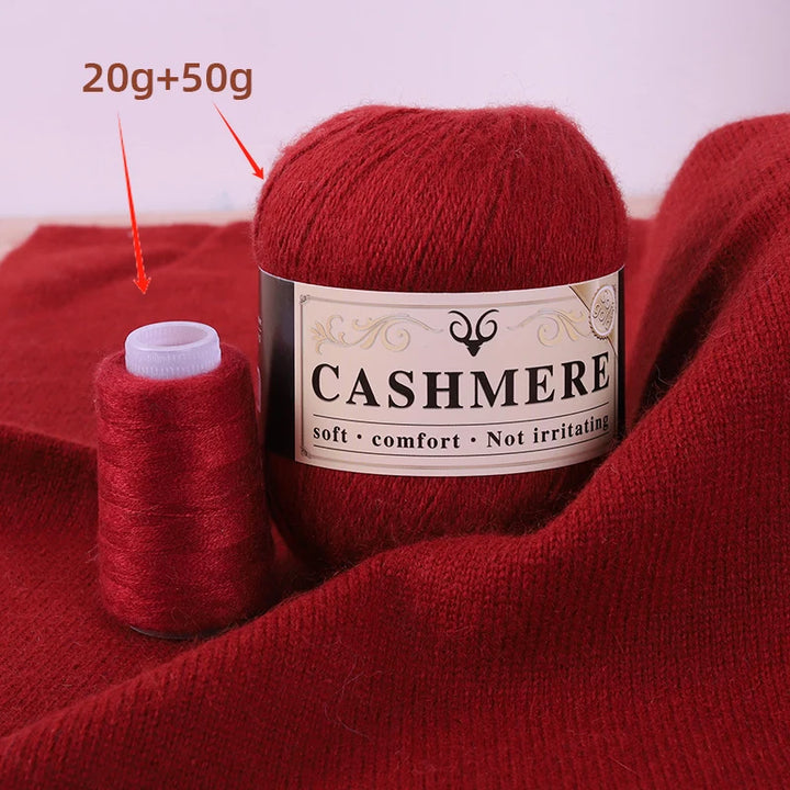 Cashmere Yarn for Hand Knitting – Soft Luxury Yarn for Sweaters, Woolen Garments & Handmade Crafts