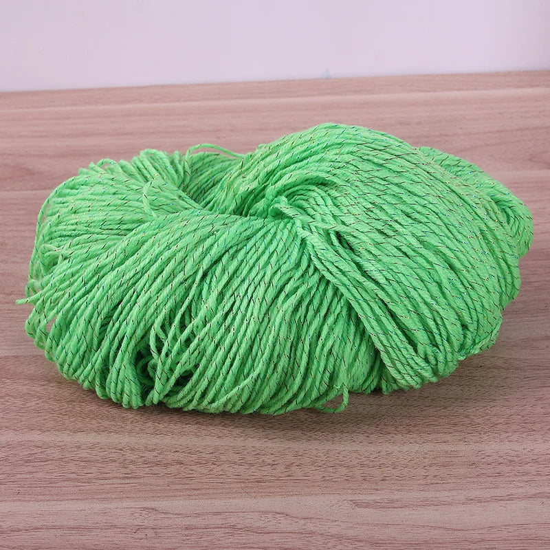 190g Colorful Gold Silk Acrylic Yarn – Medium Thick Shiny DIY Weaving Yarn