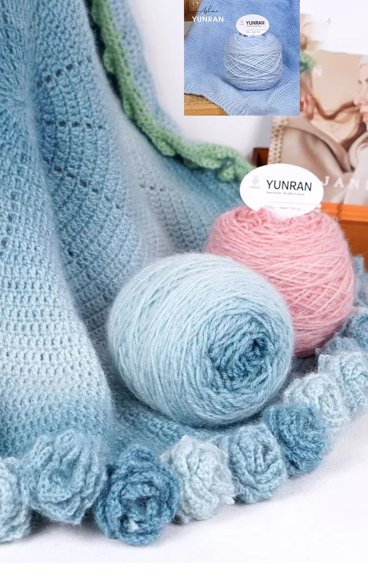 190g Gradient Dyed Medium-Thick Yarn – Soft Knitting Yarn for Sweaters, Shawls, Scarves & DIY Crafts