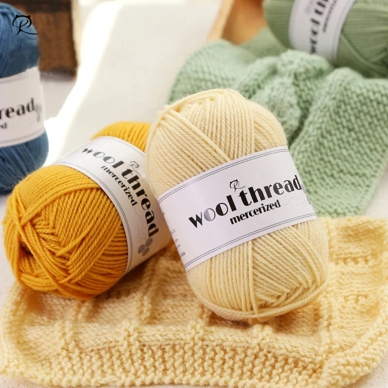 300g 100% Pure Wool Yarn (6 Pieces) – Soft Warm Knitting Yarn for Sweaters, Hats, Scarves & Winter DIY Projects