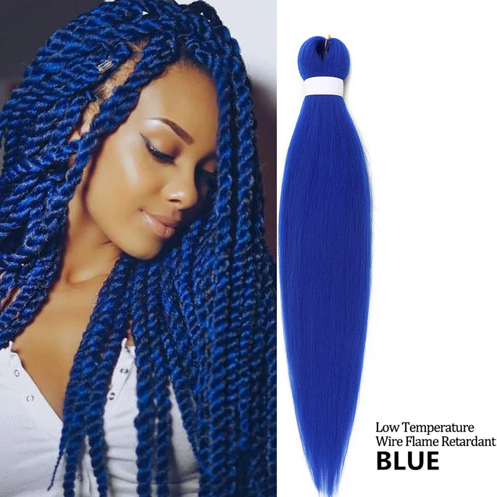 Purple Pre-Stretched Jumbo Braiding Hair – Synthetic DIY Easy Crochet Yaki Braids for Girls & Kids