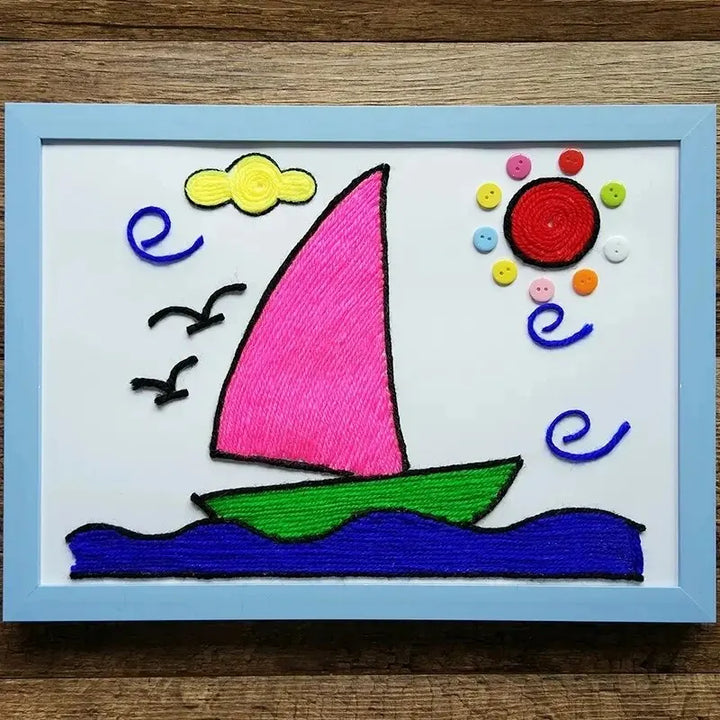 Multi-Color Kindergarten DIY Yarn Set – 160g Colorful Yarn Balls for Kids’ Crafts