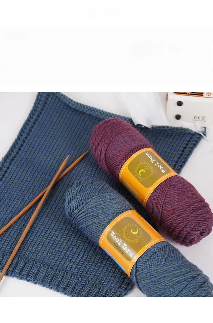 500g Colorful Alpaca Yarn – Thick Knitting Yarn for Sweaters, Coats, Scarves, Hats & Winter DIY Crafts