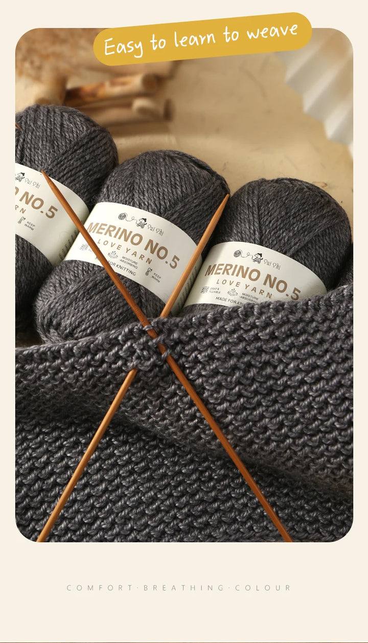 400g Alpaca Wool Blend Yarn Set (4 Pieces) – 245 Stick-Needle Medium-Thick Yarn for Sweaters, Coats, Scarves & DIY Crafts